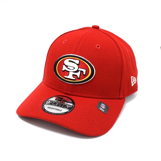 [196079968645] New Era San Francisco 49ers 9Forty Evergreen Red w OTC OSFM