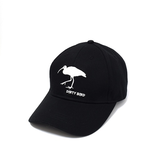 [9337217025634] Rocko's 6 Panel Cap Ibis Black (Dirty Bird)