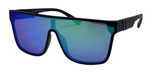 [9340457035059] Rocko's For Your Eyes Only | C21 | UV Protection | Sunglasses | Black Frame | Green Revo