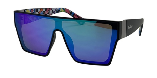 [9340457035103] Rocko's Live and Let Live | C21 | UV Protection | Sunglasses | Black Frame | Green Revo