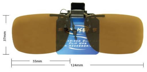 [9340457011374] Stalkers Flip Ups F004 Brown Polarised Lenses