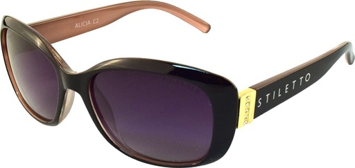 [9340457017185] Stiletto Alicia C2 Crystal Brown / Smoke Gradient Polarised Lenses