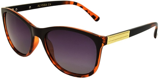 [9340457022363] Stiletto Alyssa C4 Black Dark Demi / Smoke Gradient Polarised Lenses