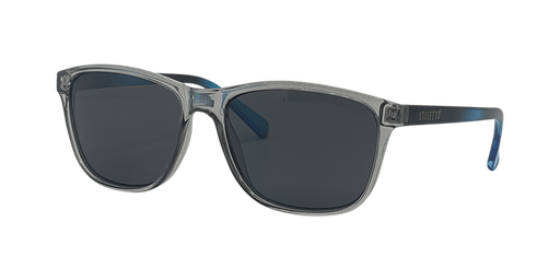 [9340457028785] Stiletto April C9 Crystal Dark Smoke w Blue Fade / Smoke Polarised Lenses