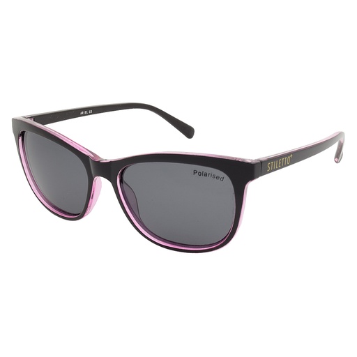 [9337217006329] Stiletto Ariel C3 Crystal Rose And Purple / Smoke Polarised Lenses