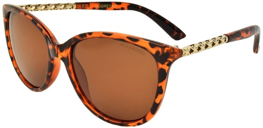 [9340457022271] Stiletto Audrey C3 Crystal Dark Demi / Brown Polarised Lenses