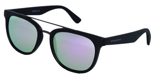 [9337217000303] Stiletto Coco C2 Black / Purple Revo Polarised Lenses