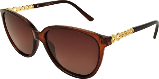[9340457022301] Stiletto Daisy C2 Crystal Dark Brown / Brown Gradient Polarised Lenses