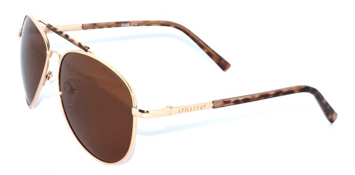 [9337217022336] Stiletto Dixie C15 Gold Motley / Brown Polarised Lenses