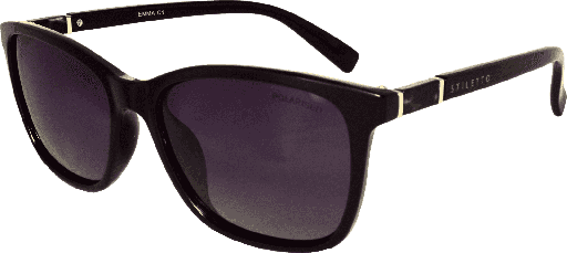 [9340457020833] Stiletto Emma C1 Black / Smoke Gradient Polarised Lenses