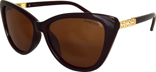 [9340457020932] Stiletto Hanna C3 Crystal Dark Brown / Brown Polarised Lenses