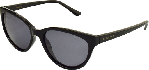 [9340457018403] Stiletto Karlee C1 Black / Smoke Polarised Lenses