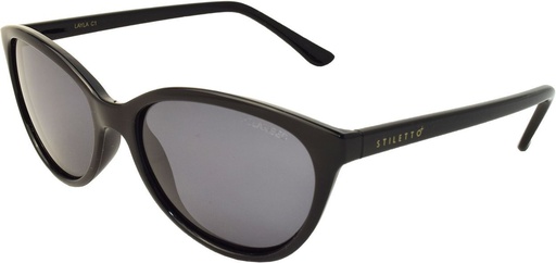 [9340457018298] Stiletto Layla C1 Black / Smoke Polarised Lenses