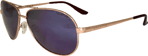 [9340457018397] Stiletto Lillian C6 Light Gold / Purple Revo Polarised Lenses