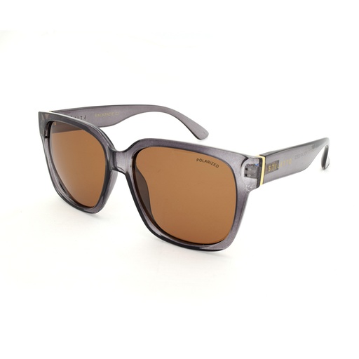 [9337217020820] Stiletto Mackenzie C1 Crystal Light Smoke & Brown / Brown Polarised Lenses