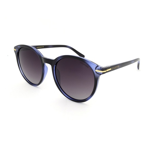 [9337217020738] Stiletto Morgan C2 Crystal Black Fade Dark Blue & Tortoise / Smoke Gradient Polarised Lenses