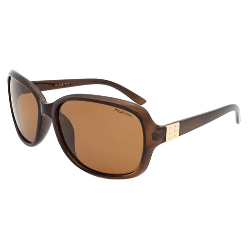 [9340457016140] Stiletto Rose C2 Crystal Brown Gold / Brown Polarised Lenses