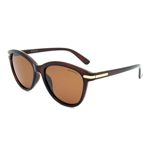 [9340457024473] Stiletto Sophia C4 Crystal Dark Brown / Brown Polarised Lenses