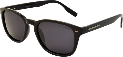 [9340457016645] Stiletto Zoe C1 Black Light Gold / Smoke Polarised Lenses