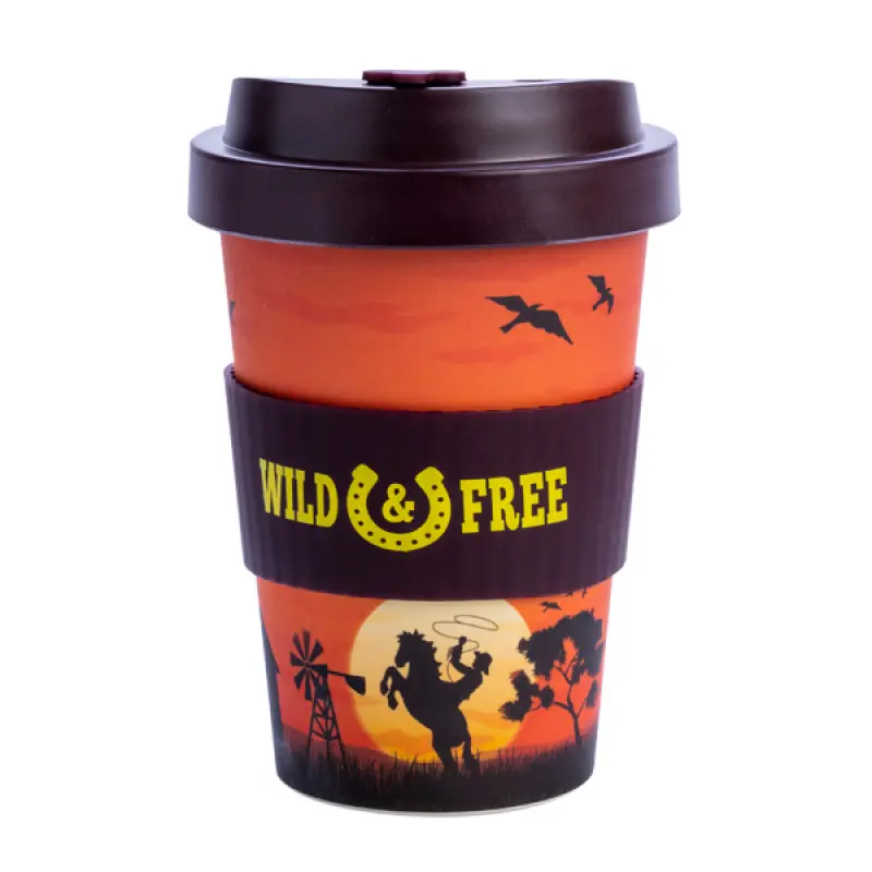 [9318051147317] Eco-To-Go Cowboy Bamboo Travel Mug