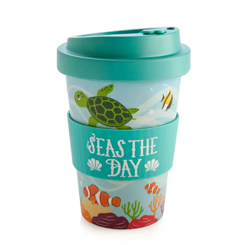 [9318051139329] Eco-To-Go Seas Bamboo Travel Mug
