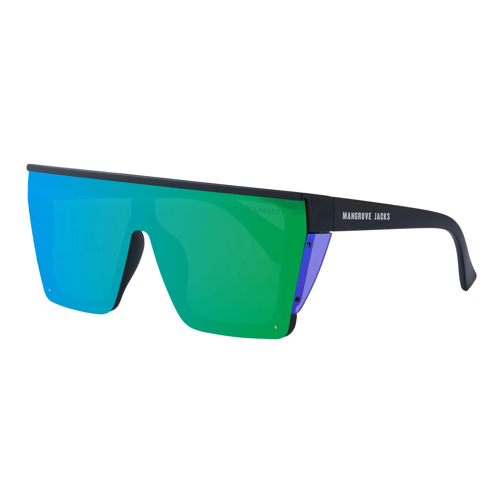 [9340457035981] Mangrove Jacks Heatwave C11 Matte Black / Green Revo Polarised Lenses