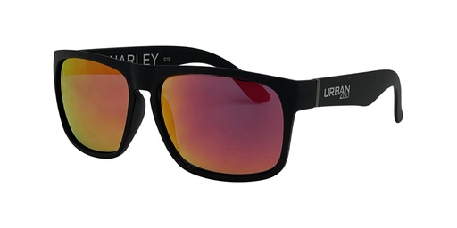 [9337217003564] Urban Zoo Harley C13 Matte Black / Black Red Revo Lenses