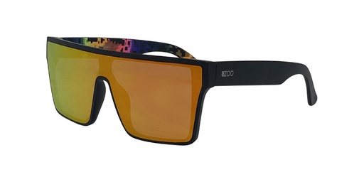 [9340457034380] Urban Zoo What You Need C13 Matte Black / Smoke w Red Revo Lenses