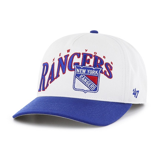 [196505542920] 47 Brand New York Rangers NHL White/Blue Wave OSFM H-WAVEH13GWP-WH