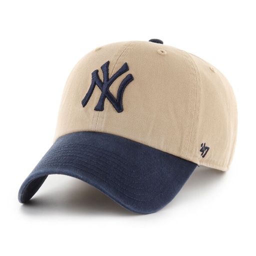 [198589490999] 47 Brand New York Yankees Clean Up Two Tone Khaki/Vintage Navy OSFM