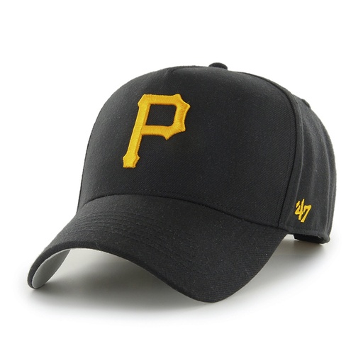 [195000596964] 47 Brand Pittsburgh Pirates MLB MVP DT Snapback Black OSFM B-MPDTP20WBP-BKA